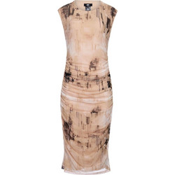 DKNY Midi Καλοκαιρινό Φόρεμα για Γάμο / Βάπτιση Σομόν P4ADEWPO-G6W
