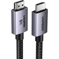 Ugreen Καλώδιο HDMI 2.1 Braided HDMI Male to HDMI Male 2m Black 6941876229109