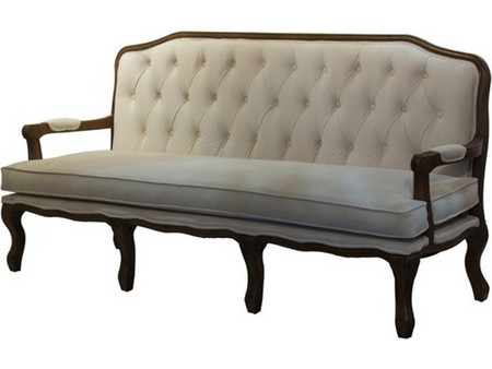 Artekko Lusy Τριθέσιος Καναπές Μπεζ 214.6x73.7x104.1cm 43596