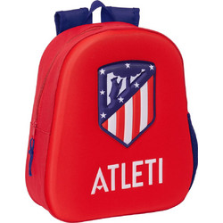 Safta Atletico Madrid 3D Σχολική Τσάντα Πλάτης Νηπιαγωγείου Κόκκινη 622487890