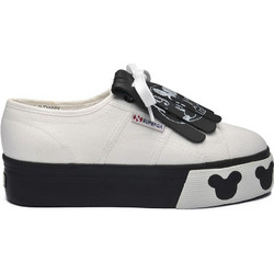 Superga Cartoon 2790 Γυναικεία Sneakers Flatforms Μαύρα Λευκά S00ETP0