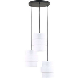 TK Lighting Calisto Κρεμαστό Φωτιστικό Οροφής Τρίφωτο E27 Λευκό 6018