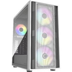Cooler Master MasterBox 600 White Midi Tower Κουτί Υπολογιστή RGB με Πλαϊνό Παράθυρο