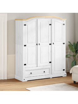 vidaXL Δίφυλλη Ντουλάπα Ρούχων Corona Πεύκο 151.5x52x186cm 4012161