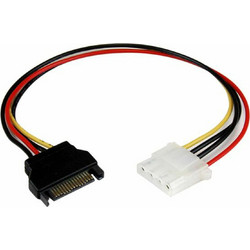 StarTech LP4SATAFM12 Καλώδιο Τροφοδοσίας 15-Pin SATA to 4-Pin Molex Female 0.3m Multicolor
