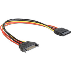 DeLOCK 60131 Καλώδιο Τροφοδοσίας 15-Pin SATA Male to 15-Pin SATA Female 0.3m Multicolor