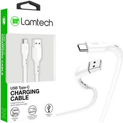 Lamtech LAM446841 USB-A to USB-C 2m White 8718858446841