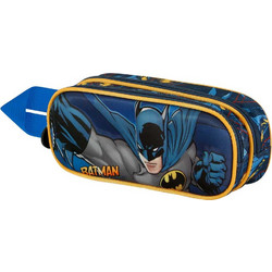 Karactermania Batman 3D Night Κασετίνα Βαρελάκι με 2 Θήκες Μπλε 04792