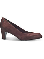Tamaris Γόβες Suede με Χοντρό Χαμηλό Τακούνι Μπορντό 1-22418-21-912