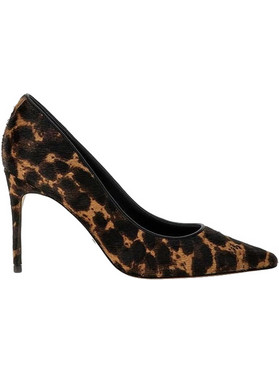 Guess Rica Γόβες Suede με Τακούνι Στιλέτο Μαύρες Καφέ FL7R2CFUR08