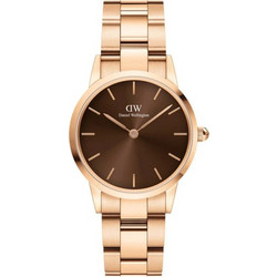 Daniel Wellington Iconic Link Γυναικείο Ρολόι με Ροζ Χρυσό Μεταλλικό Μπρασελέ DW00100463