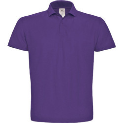 B&C Collection Ανδρική Μπλούζα Polo Κοντομάνικη Μωβ PUI10