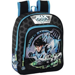 Safta Max Steel Σχολική Τσάντα Πλάτης Νηπιαγωγείου Μαύρη 611334639