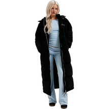 Juicy Couture Diamante Γυναικείο Μπουφάν Χειμωνιάτικο Bomber Μακρύ Μαύρο JCOIJ224554-101