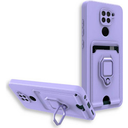 Bodycell Multifunction Ring Holder Back Cover Purple (Xiaomi Redmi Note 9)