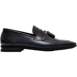 Perlamoda Τassel Ανδρικά Μοκασίνια Loafers Δερμάτινα Μαύρα 5493