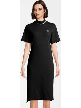 Fila Midi Καλοκαιρινό Βραδινό Φόρεμα Μαύρο FAW0413-80010