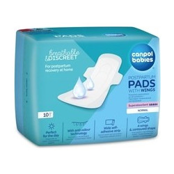 Canpol Βabies Breathable & Discreet Σερβιέτες Λοχείας με Φτερά 5 Σταγόνες 10τμχ