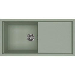 Elleci Sintesi 480 K82 Sage Green Ένθετος Νεροχύτης Γρανίτη Αντιστρεφόμενος 100x50cm
