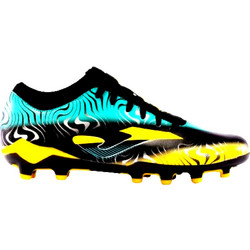 Joma Evolution FG EVOW2401FG Ποδοσφαιρικά Παπούτσια με Τάπες και Καλτσάκι Μαύρα Χρυσά