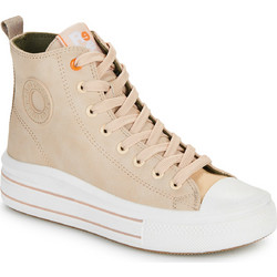 Refresh Γυναικεία Sneakers Flatforms Μποτάκια Μπεζ 172284