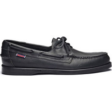 Sebago Ανδρικά Μοκασίνια Boat Shoes Δερμάτινα Μαύρα L7000HOO-924