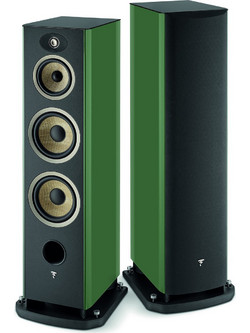 Focal Aria Evo X No4 Ζεύγος Ηχείων Hi-Fi Δαπέδου 350W 3 Δρόμων Moss Green High Gloss