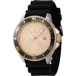 Invicta Pro Diver Ανδρικό Ρολόι με Μαύρο Καουτσούκ Λουράκι 46135