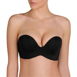 Wonderbra Ultimate Σουτιέν Strapless Push Up χωρίς Μπανέλα Μαύρο W032D