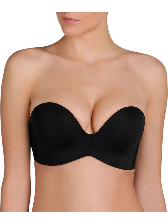 Wonderbra Ultimate Σουτιέν Strapless Push Up χωρίς Μπανέλα Μαύρο W032D