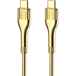 Ldnio LC651C Braided USB-C to USB-C 65W 1m Gold 6933138601211