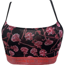 Calvin Klein Μπουστάκι χωρίς Μπανέλα Μαύρο Φούξια QF6680E-V35