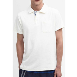 Barbour Ανδρική Μπλούζα Polo Κοντομάνικη Λευκή MML1272-BRGY78