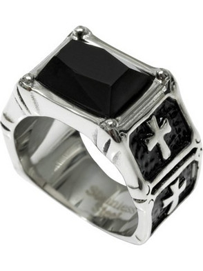 Silverline Γυναικείο Δαχτυλίδι Σταυρός από Ατσάλι 0430630801