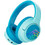 PowerLocus Bobo Kids Ασύρματα Bluetooth Παιδικά Ακουστικά Over Ear Γαλάζια