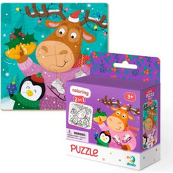 Παιδικό Puzzle Dodo Xmas Deer & Penguin 16 Κομμάτια