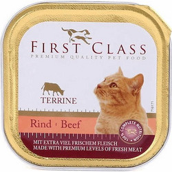 First Class Premium Adult Terrine with Beef 34x100gr