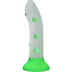 Pretty Love Glows in the Dark Romantic Rendezvous Dildo με Βεντούζα Πράσινο