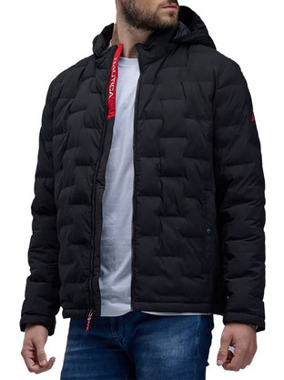 Nautica Ανδρικό Μπουφάν Χειμωνιάτικο Puffer Μαύρο 3NC208001468-BLK