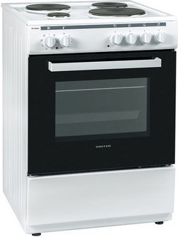 United UFC-68263 Κουζίνα Ηλεκτρική 65lt με Εμαγιέ Εστίες 60cm