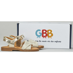 GBB Παιδικά Πέδιλα για Κορίτσι με Στράς Χρυσά Μπεζ AJ331-18