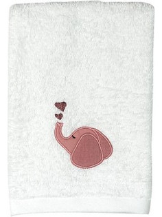 Baby Star Elephant Βρεφική Πετσέτα Προσώπου / Χεριών 50x30cm Λευκή 1172