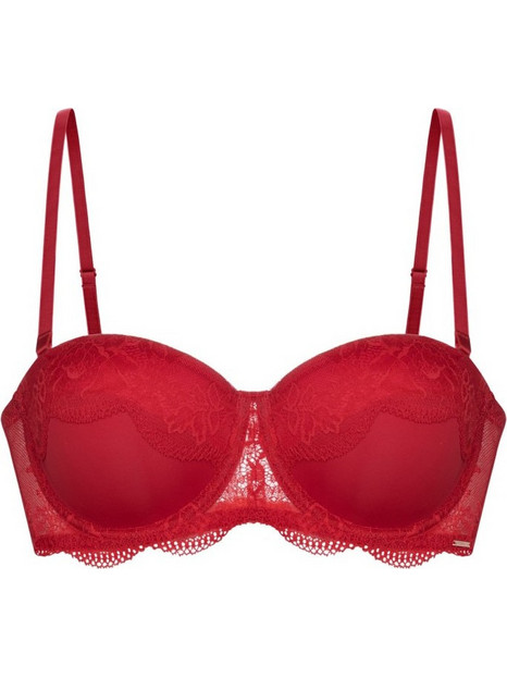 Dorina Zelina Σουτιέν Balconette Push Up με Μπανέλα Κόκκινο FXBA0010LA163-RD0035
