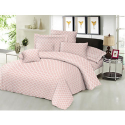 Komvos Σεντόνι Διπλό Βαμβακερό με Λάστιχο 150x200+22 Montana Peach