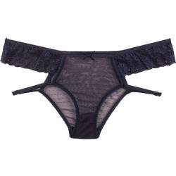 Cottonhill Love Lace Γυναικείο Sexy Slip με Δαντέλα Navy Μπλε CH0186