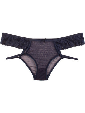 Cottonhill Love Lace Γυναικείο Sexy Slip με Δαντέλα Navy Μπλε CH0186