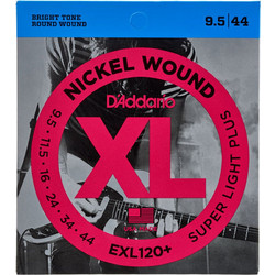 D'Addario EXL-120+ Σετ 6 Χορδές Ηλεκτρικής Κιθάρας Nickel Plated Steel 95-44" Extra Light Tension