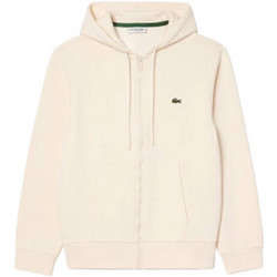 Lacoste Ανδρική Ζακέτα Φούτερ με Κουκούλα και Φερμουάρ Μπεζ 3SH9626-XFJ