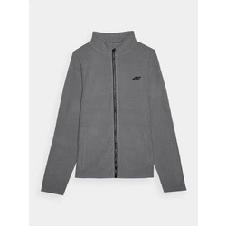 4F Ανδρική Ζακέτα Fleece με Φερμουάρ Γκρι 4FWMM00TFLEM289-25S