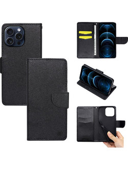 Sonique Trend Wallet Black (iPhone 15 Pro Max)